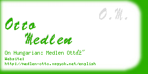 otto medlen business card